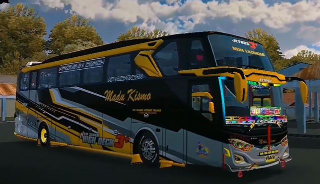 Mod Bussid Bus Full Strobo SHD Sadewa