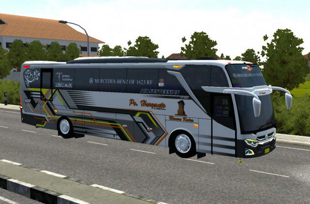 Mod Bussid Bus Panjang HDD Mesin Depan PO Haryanto