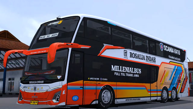 Mod Bussid Rosalia Indah Double Decker Full Strobo
