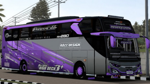 Mod Bussid Jetbus 3 SHD Hino RM280