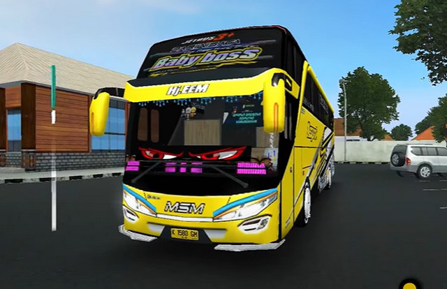 Mod Bussid Bus Strobo Mata Gerak Bebas Nyeper